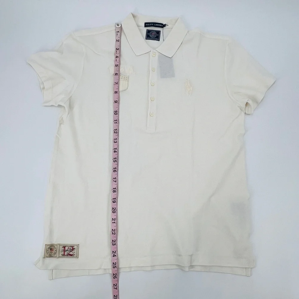 Ralph Lauren Olympic Team Polo L NWT Embroidered Pony USA Logo Relaxed Cotton